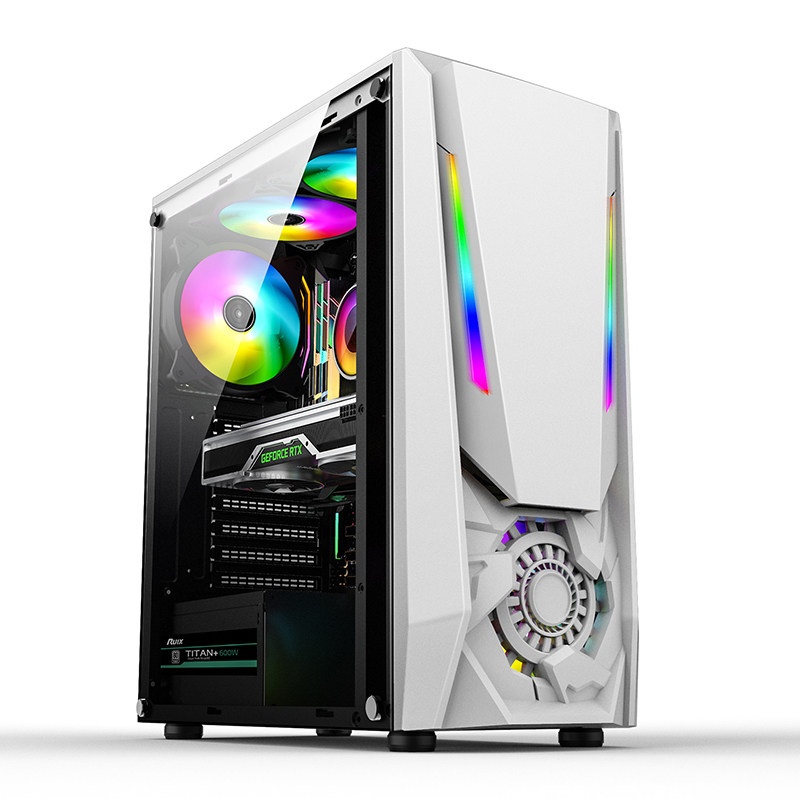 Mini Itx Case Water Cooling Support - ATXゲーミングデスクトップPCケース、完全透明サイドパネル、RGB対応、水冷対応、DIY組み立て用