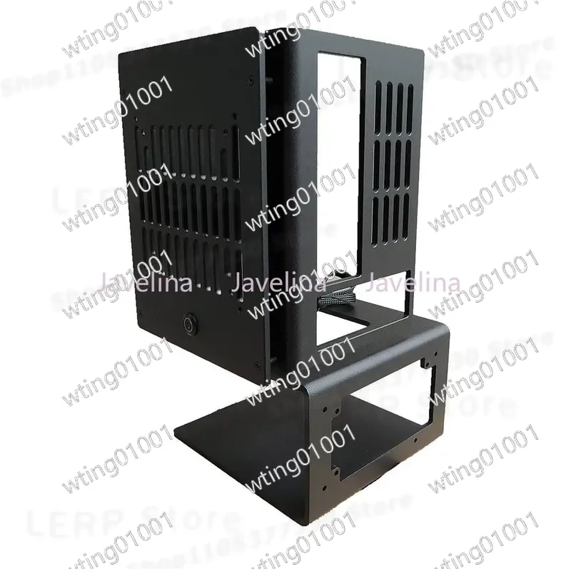 Mini Itx Case Water Cooling Support - ITX対応縦型オープンフレームシャーシ、全アルミニウム製、水冷対応、ミニSFX ATX電源ユニット対応、コンパクトなカスタムPCケース