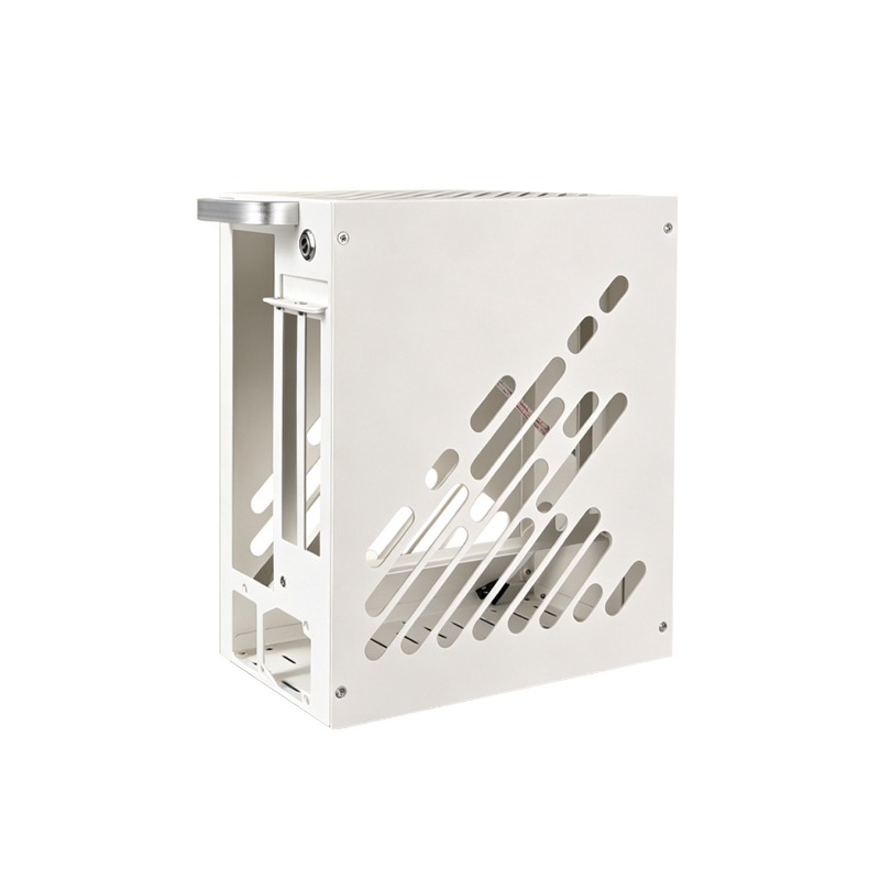 Mini Itx Case With Handle Portable - M24ITX ミニITX PCケース、スチールとアルミニウム製、強化ガラス製サイドパネル、A4サイズのポータブルデスクトップシャーシ、ハンドル付き、K39