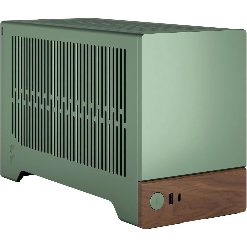 Itx Case Pcie Riser 4.0 - 陽極酸化アルミニウムパネル ウォールナット木製フロントパネル - 小型フォームファクター ミニITXゲーミングケース PCIe