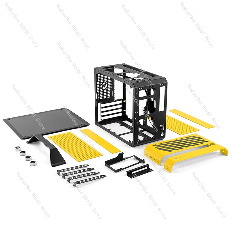Mini Itx Case Water Cooling Support - ミニITX PCケース 強化ガラス ポータブル MATX コンピュータシャーシ