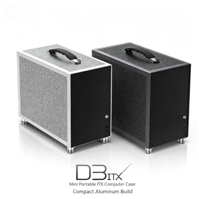 D3アルミニウム合金製ミニITX PCケース。ATX電源に対 - Mini Itx Case Water Cooling Support のレビューと価格