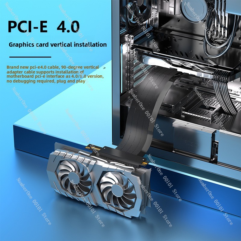 PCIe 4.0 x16 拡張アダプターケーブル、GPU用フ - Itx Case Pcie Riser 4.0 のレビューと価格
