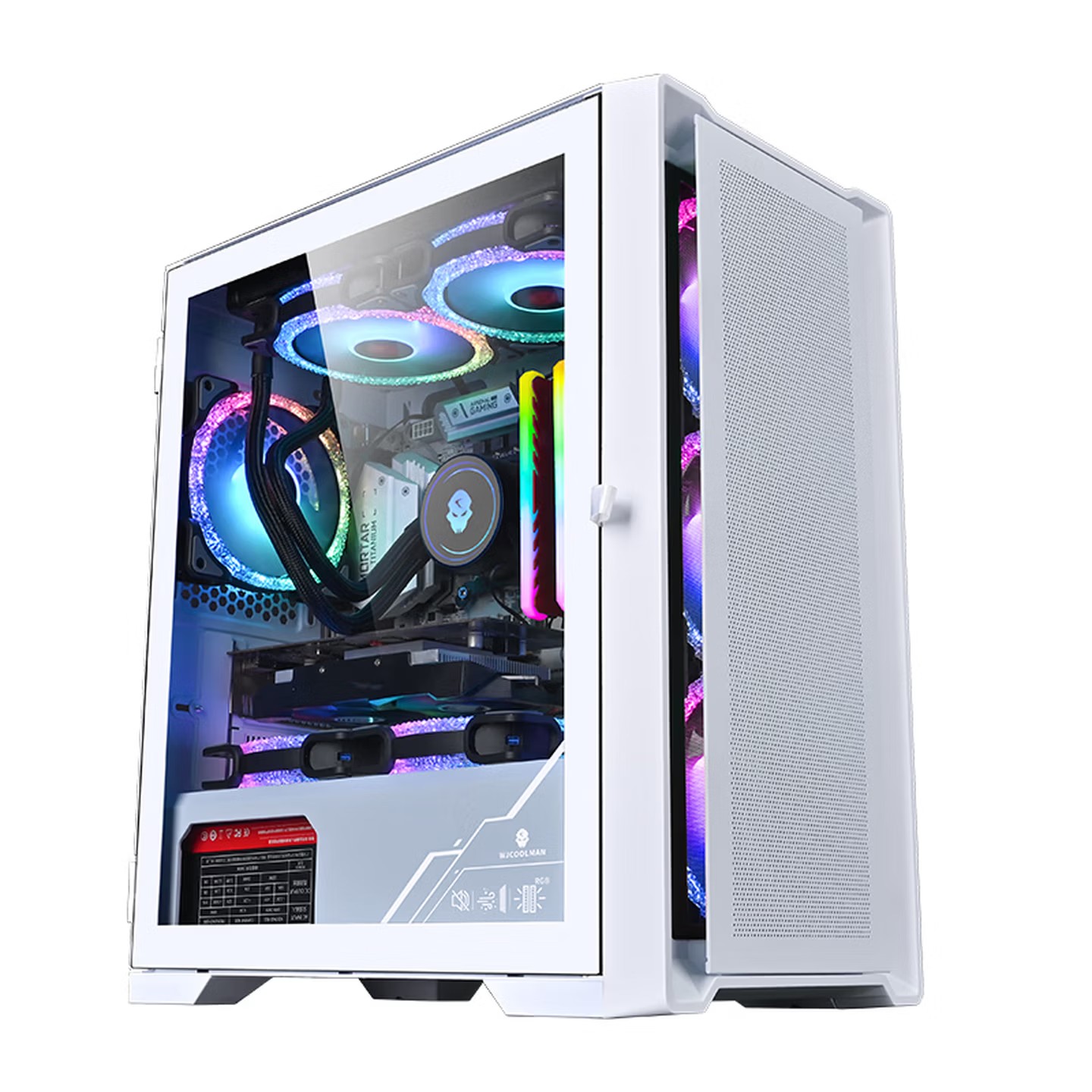 WJCOOLMAN ダストフリー プレイヤーズ ゲーム オフ - Mini Itx Case Water Cooling Support のレビューと価格
