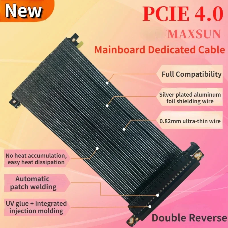 スーパースピード4.0高互換シルバーメッキワイヤー,pci  - Itx Case Pcie Riser 4.0 のレビューと価格
