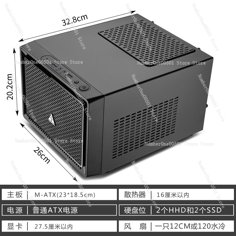 N1 ミニITXコンピューターケース HTPC デスクトップ - Mini Itx Case Water Cooling Support のレビューと価格