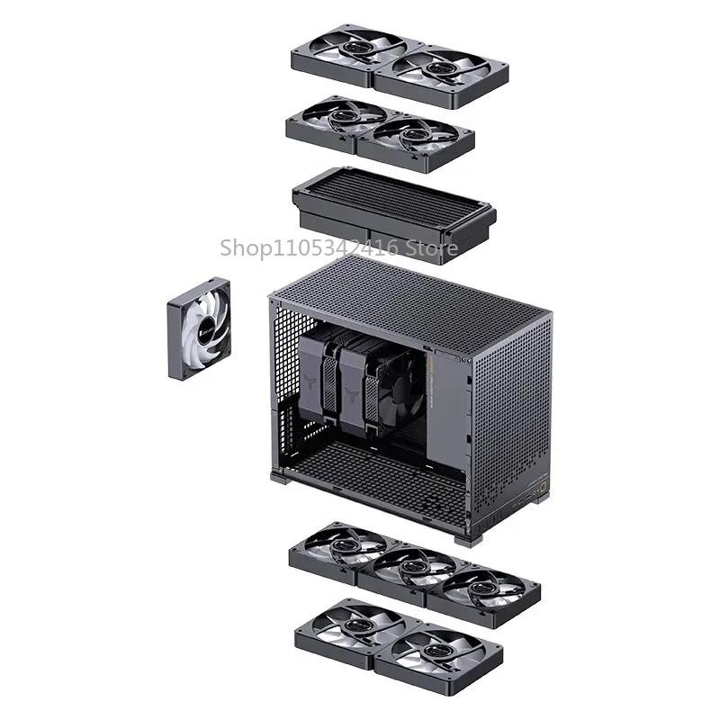 黒色透明MATXミニPCケースD32 PRO 240水冷対応 - Mini Itx Case Water Cooling Support のレビューと価格