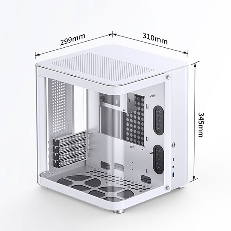 Jonsbo-冷却用の透明な強化ガラス製ミニケースTK-1/ - Mini Itx Case Water Cooling Support のレビューと価格