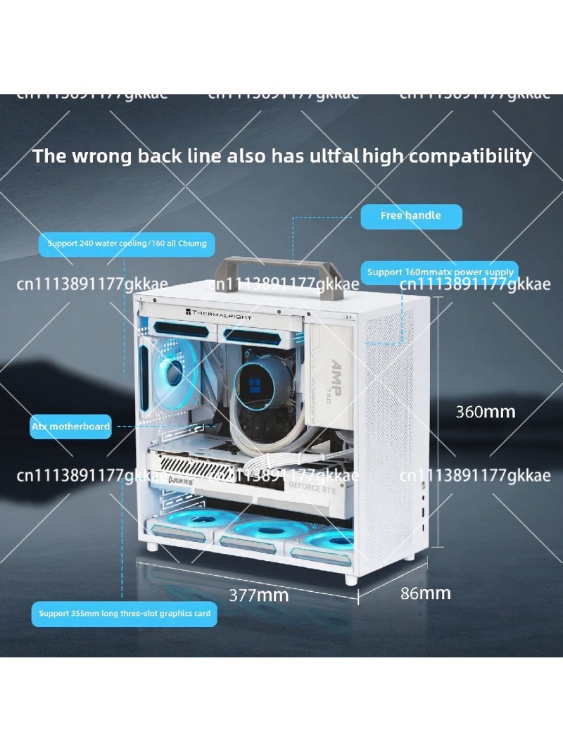 ミニ ITX コンピューターケース、ポータブルハンドルデザイ - Mini Itx Case Water Cooling Support のレビューと価格