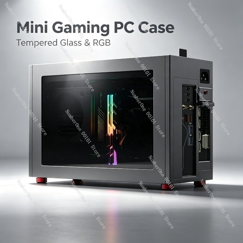 Mini-ITX対応アルミニウム製ケース、240mm水冷対応 - Sff Case Tempered Glass のレビューと価格