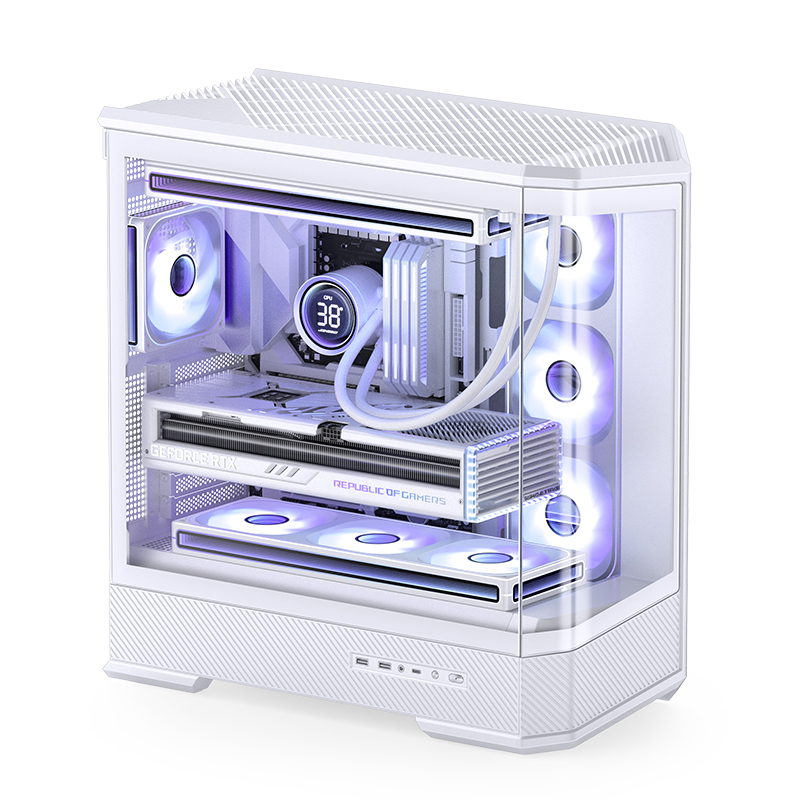 Jonsbo D400 ATX コンピュータケース M-AT - Mini Itx Case Water Cooling Support のレビューと価格