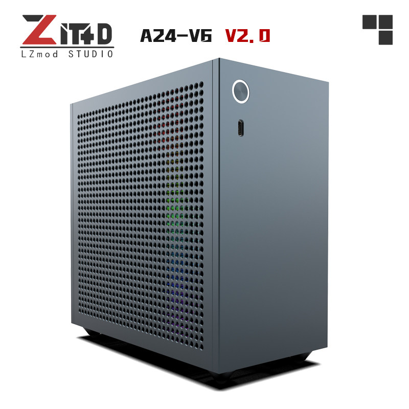 A24-V6 V2.0 3.66L ミニ ITX ケース 6 - Sff Case Flex Atx Psu のレビューと価格