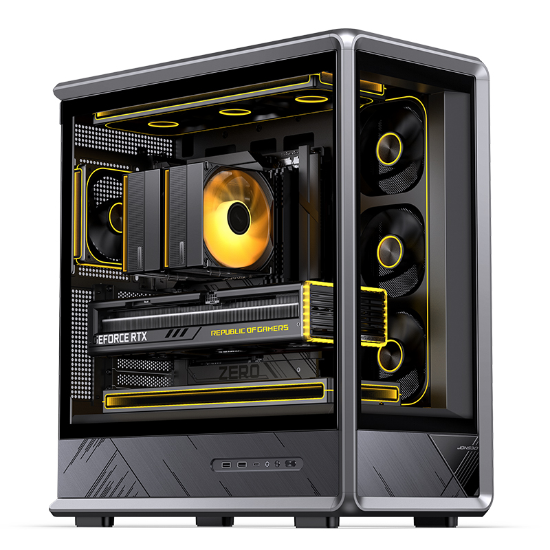 JONSBO D401 ATX PCケース エクソスケルトン - Mini Itx Case Water Cooling Support のレビューと価格
