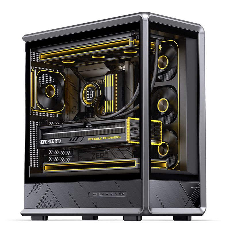 JONSBO D401 ATX PCケース エクソスケルトン - Mini Itx Case Water Cooling Support のレビューと価格