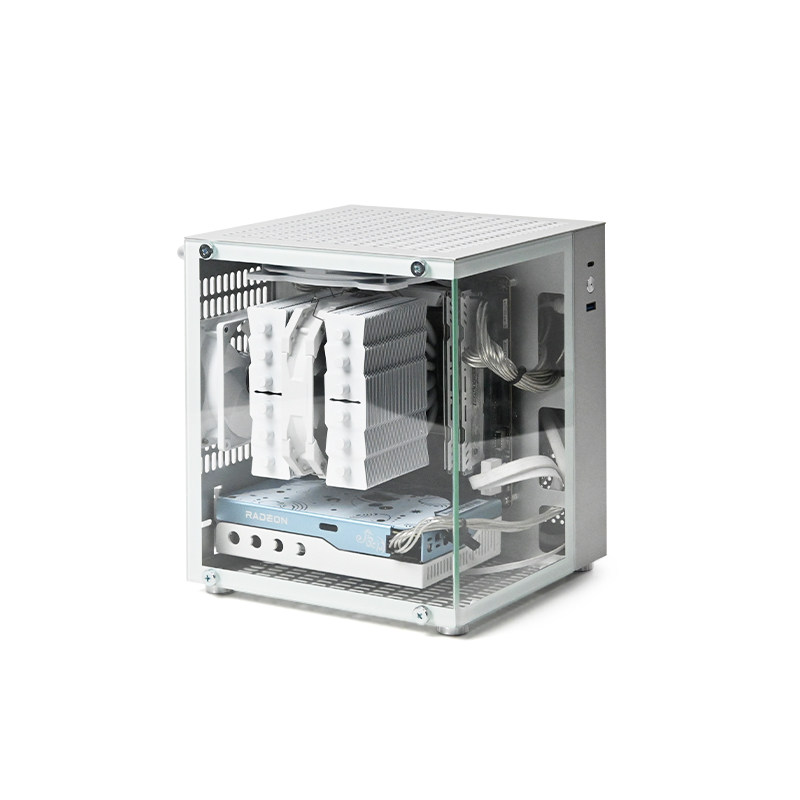11L アルミ製ポータブルITX PCケース、キャリーハンド - Sff Case Tempered Glass のレビューと価格