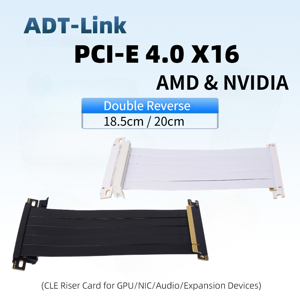 デュアルリバース PCIE Gen4.0 ライザーケーブル  - Itx Case Pcie Riser 4.0 のレビューと価格