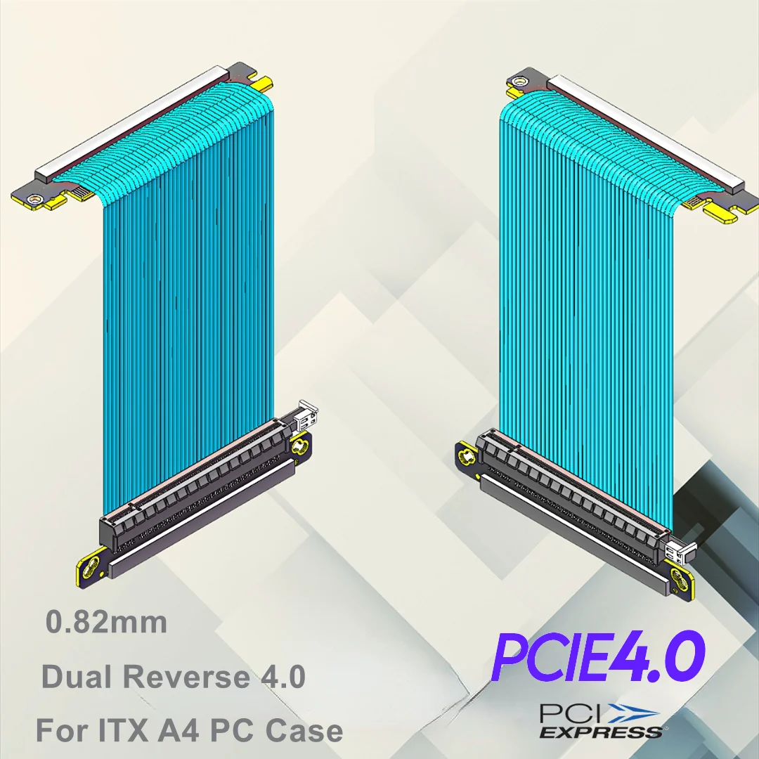 デュアルリバースPCIe 4.0ライザーケーブル 垂直GPU - Itx Case Pcie Riser 4.0 のレビューと価格