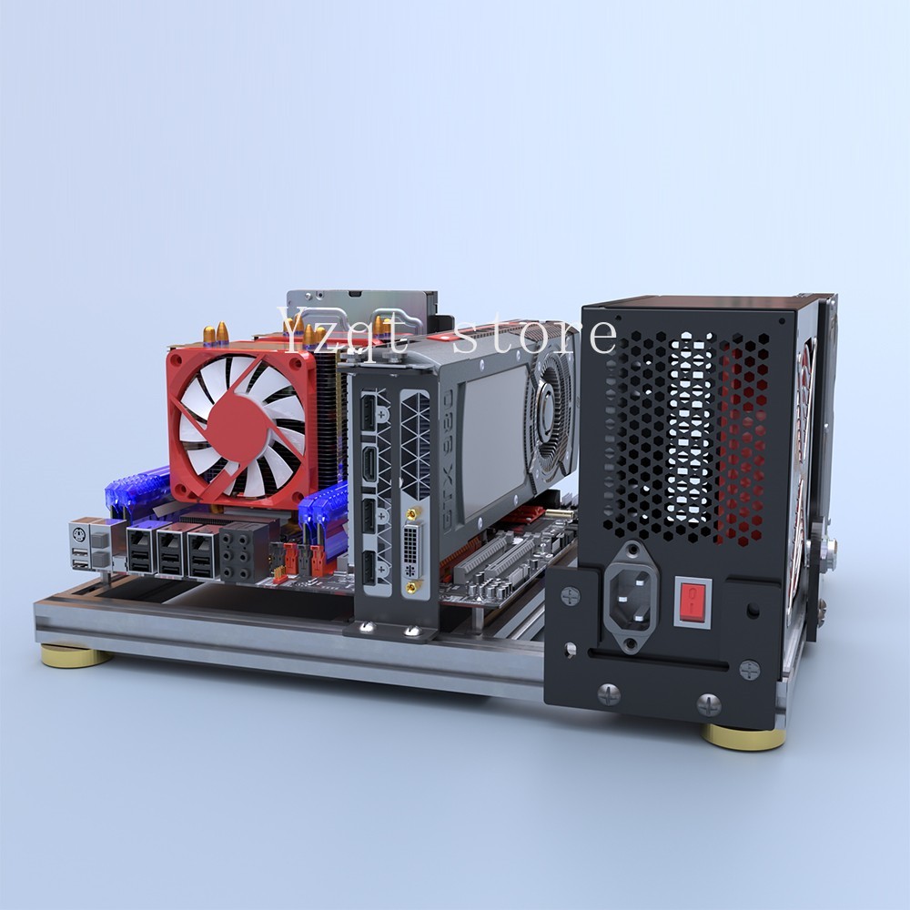 アルミニウム合金製、オープン型PCケース、ITXミニマザーボ - Mini Itx Case Water Cooling Support のレビューと価格