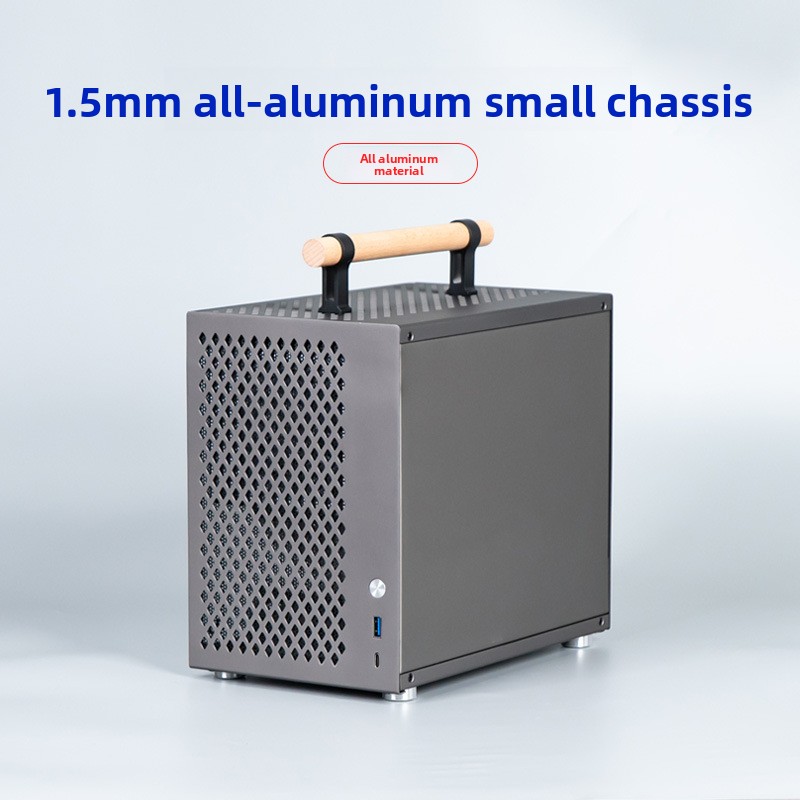 フルアルミニウム ITX ケースミニポータブルハンドル PC - Mini Itx Case With Handle Portable のレビューと価格